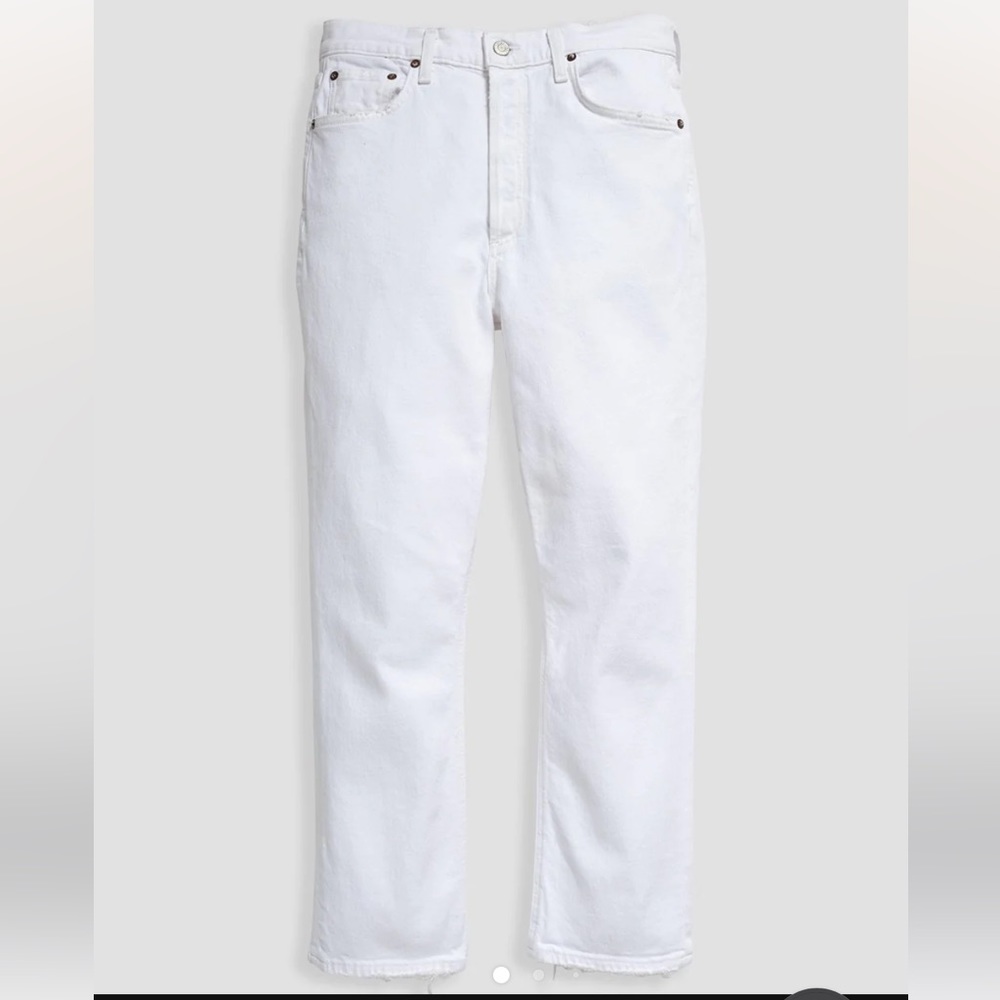 Agolde White Riley Jean
